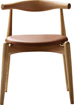 Carl Hansen & Søn CH20 Elbow Chair, Eiche geölt / Leder (Sif 95)