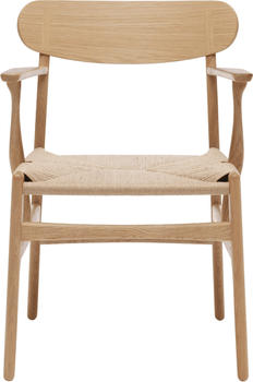 Carl Hansen & Søn CH26 Holzstuhl Natur 59x79x51 cm Geflecht/Eiche geölt geölt 204