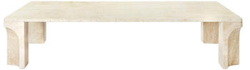 Gubi Doric Couchtisch Rechteckig 80x140x30 cm Neutral white