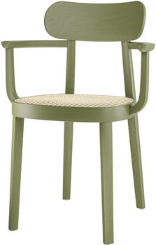 Thonet 118 F Armlehnstuhl 56x80x50 cm Buche olivgrün gebeizt