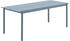 blau: Muuto Linear Stahltisch 200x80x73,5cm