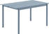 blau: Muuto Linear Stahltisch 140x75cm