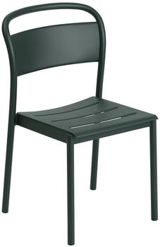 Muuto Linear Steel Side Chair Gartenstuhl dark green (30982)