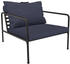 blau, schwarz: Houe Avon Lounge Stuhl
