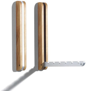Side by Side Wandhaken 2,5 x2,5x24 cm Eiche
