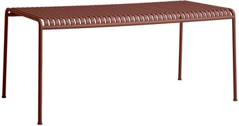 HAY Palissade Tisch rot rechteckig Metall iron red (AA693-A377-AH17) (913) 170 x 90 cm