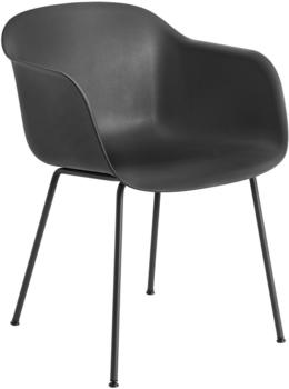 Muuto Fiber Chair Tube Base schwarz (58968)