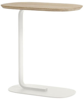 Muuto Relate Side Table solid oak/weiß 60,5 cm (13899)