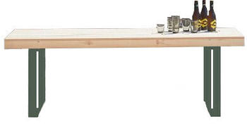 Jan Kurtz Guard Außentisch 220x68x75cm Stahl/Holz grün