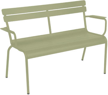 Fermob 2-Sitzer Luxembourg mit Armlehne 131x86x55 cm lindgrün
