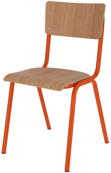 Jan Kurtz Zero Stuhl 82x43x51 cm Eiche matt/orange