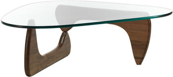Vitra Noguchi Coffee Table Nussbaum unregelmäßig Glas 128x40x93 cm (20130002) (702)