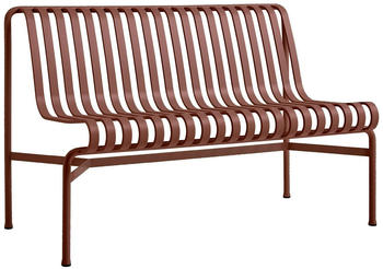 HAY Palissade Dining Bench ohne Armlehnen iron red