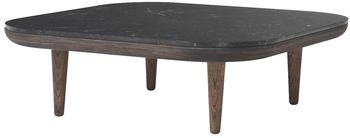 &Tradition Fly SC4 Beistelltisch Marquina Marmor geräucherte geölte Eiche schwarz 80x80x26cm
