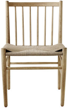 FDB Møbler J80 Stuhl natur/Eiche matt lackiert,1cm/ 40cm/Naturgeflecht natur,1cm 50x82x50,1cm