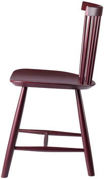 FDB Møbler J46 Stuhl lackiert schwarzrot/lackiert schwarzrot 44,5x80x49,5cm