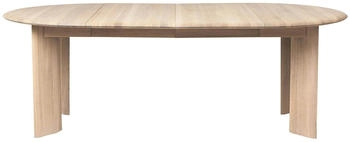 ferm LIVING Bevel Esstisch ausziehbar Eiche weiß geölt 117x50x217 cm