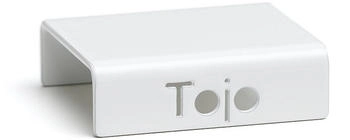 Tojo Clip für Regal Hochstapler Tojo Metall weiß pulverbeschichtet silber 1.5x5x4.2 cm