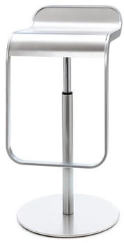 Lapalma Barhocker Lem Sitz Edelstahl silber Shin, Tomoko Azumi, 63-75x37x42 cm