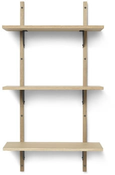ferm LIVING Wandregal Sector 54 cm Eiche natur/schwarz