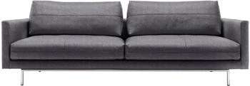 Rolf Benz 3,5-Sitzer Design-Loungesofa CR.414 220x91x106 cm schwarz/anthrazitgrau