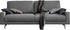 fehgrau: Rolf Benz 2,5-Sitzer CR.450 Naturleder 184x85x95 cm