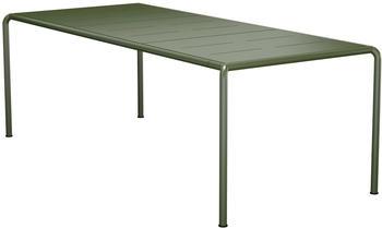 Houe AVANTI Esstisch 222x98 cm - grün, rechteckig Metall - olivgrün (307)