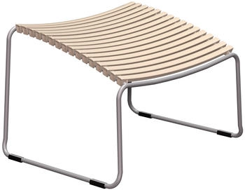 Houe CLICK Footrest Hocker schräg - beige Kunststoff/Metall 56x39x50 cm - beige 60 (324)