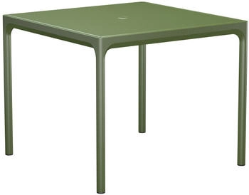 Houe FOUR Aluminium Tisch 90x90cm - grün, rechteckig Metall - olivgrün - olive green (303)