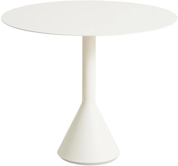 HAY Palissade Cone Tisch rund - weiß Metall cremeweiß (315) Ø90x74 cm
