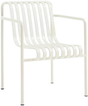 HAY Palissade Dining Arm Chair - weiß Metall 63x80x66 cm - cremeweiß (008)