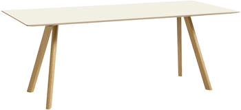 HAY Copenhague CPH30 Esstisch - weiß, Holz,Linoleum off-white (993) 200x90 cm
