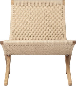 Carl Hansen & Søn MG501 Cuba Chair Papiergarn - beige Holz - 61x79x76 cm - Eiche geölt - Papiergarn natur (205)