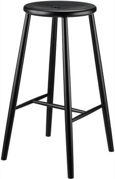FDB Møbler J27B Barhocker Beech black painted