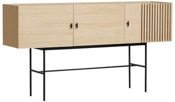 Woud Array Beistelltisch 180 cm Eiche weiß pigmentiert