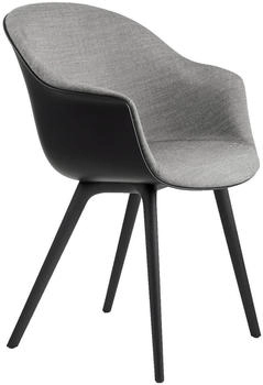 Gubi Bat Dining Stuhl Frontpolster Plastic Base - 61x83x57 cm - Remix 3 Kvadrat 152 (503)
