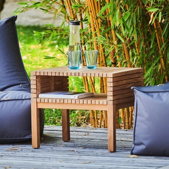 Jan Kurtz Beistelltisch SAMOA Teak natur 60x45 cm 50 cm hoch