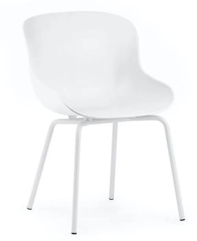 Normann Copenhagen Hyg Stuhl - White - 84x54xØ55,5 cm Sitzhöhe 46 cm