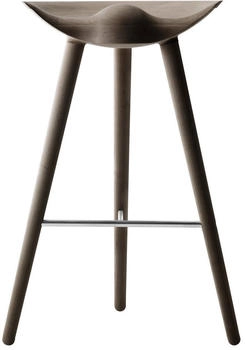 Audo Copenhagen ML42 Barhocker 77 cm Eiche braun geölt-Stahl