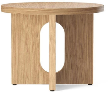 Audo Copenhagen Androgyne Beistelltisch Ø50 cm Eichensockel Eiche-Tischplatte
