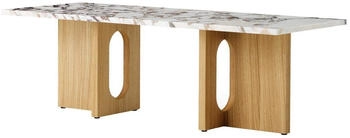 Audo Copenhagen Androgyne Loungetisch Natural oak-Calacatta viola