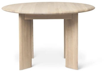 ferm LIVING Bevel Esstisch Ø117 cm Oak white oiled