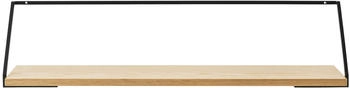 Audo Rail Regal - braun Metall - 92x21x25 cm - Eiche - Eiche natur (002)