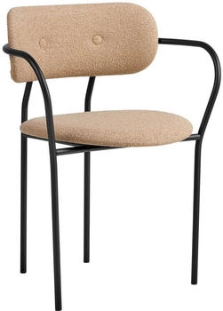 Gubi Coco Dining Armchair Vollpolster - beige - 61x80x53 cm - Around Bouclé Dedar 004 (702)