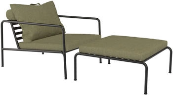 Houe AVON Lounge Set 4 - grün rechteckig - 81x99x58 cm - Sunbrella Heritage Leaf (907)