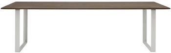 Muuto 70/70 Tisch XL - braun rechteckig Holz Metall - 255x73x108 cm - eiche massiv geräuchert - solid (580) XL