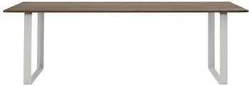Muuto 70/70 Tisch L - braun rechteckig Holz Metall - 225x73x90 cm - eiche massiv geräuchert - solid (576) L