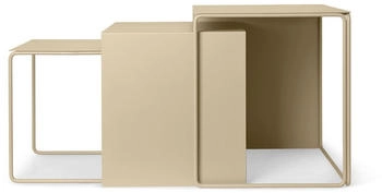 ferm LIVING Cluster Beistelltisch 3er Set kaschmir kaschmir cm