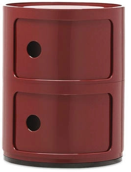Kartell Componibili 2 Container burgunderrot/gl&auml;nzend 40x32cm