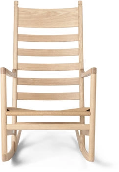 Carl Hansen & Søn CH45 Schaukelstuhl - beige Holz - 61x106x82 cm - Eiche geseift (602)